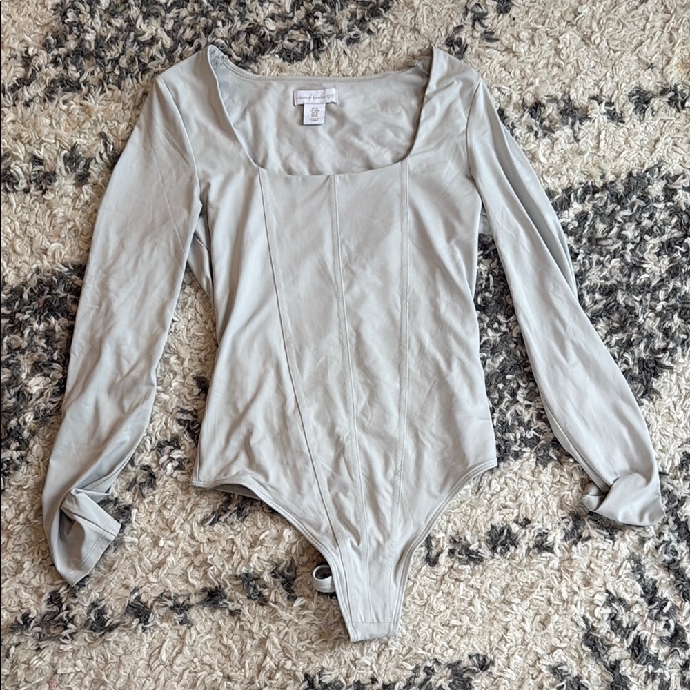 House of Harlow 1960 Gray Bodysuit